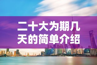 二十大为期几天的简单介绍