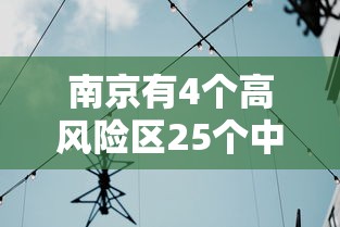 南京有4个高风险区25个中风险区 → 南京有4个高风险区25个中风险区吗