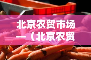北京农贸市场—（北京农贸市场事件）