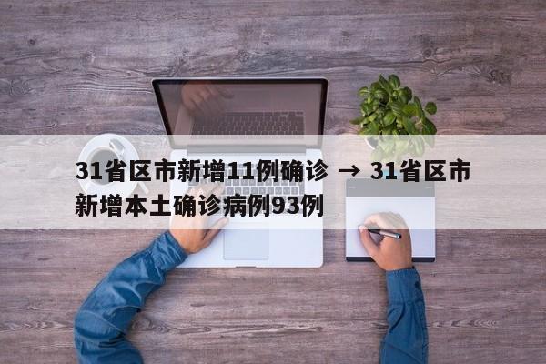 31省区市新增11例确诊 → 31省区市新增本土确诊病例93例
